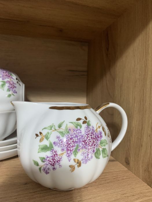 Чайный набор фарфор Сирень