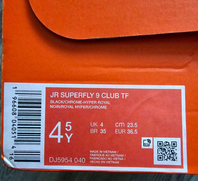 Нови Nike Superfly 9 Club TF Junior