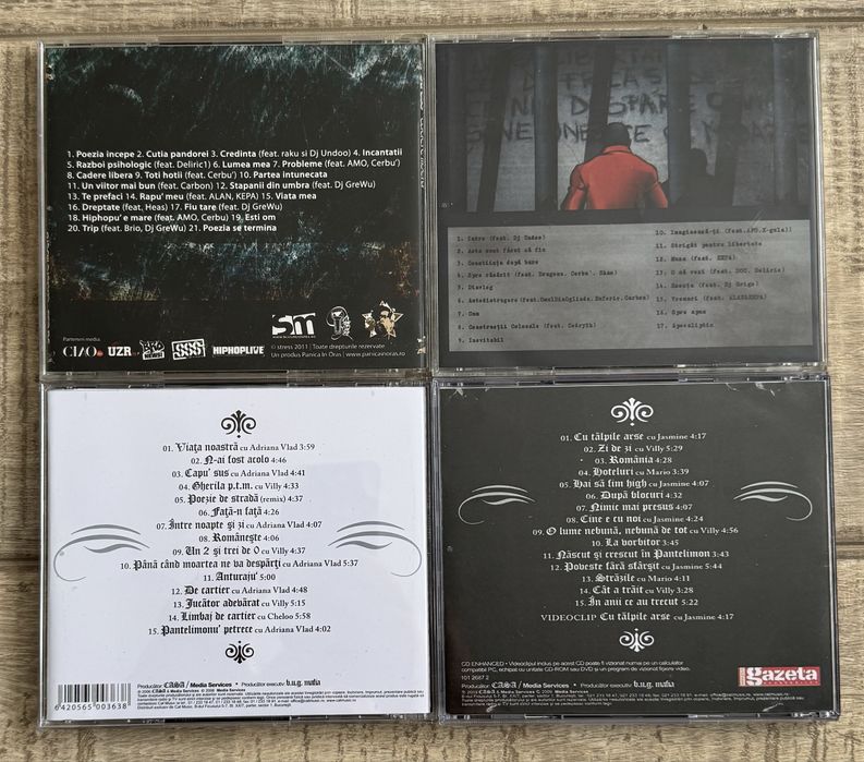 Lot 16 cd-uri muzica hip hop romaneasca