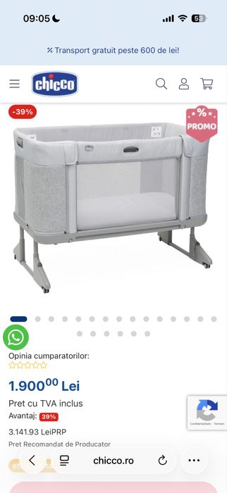 Patut bebe beb Chicco next to me forever