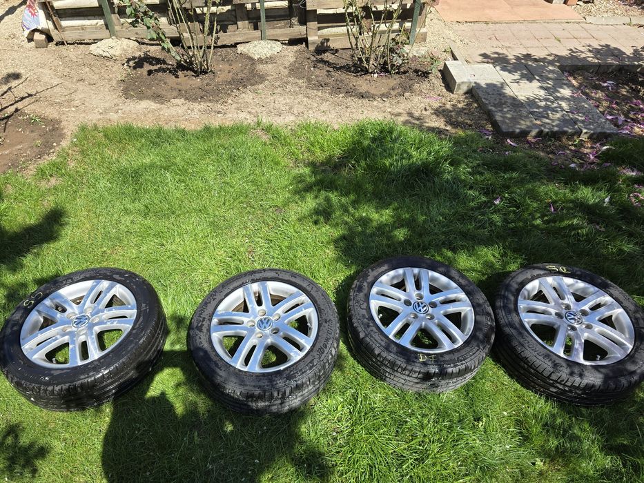 Jante originale Volkswagen + cauciucuri de vara 205/55 R16