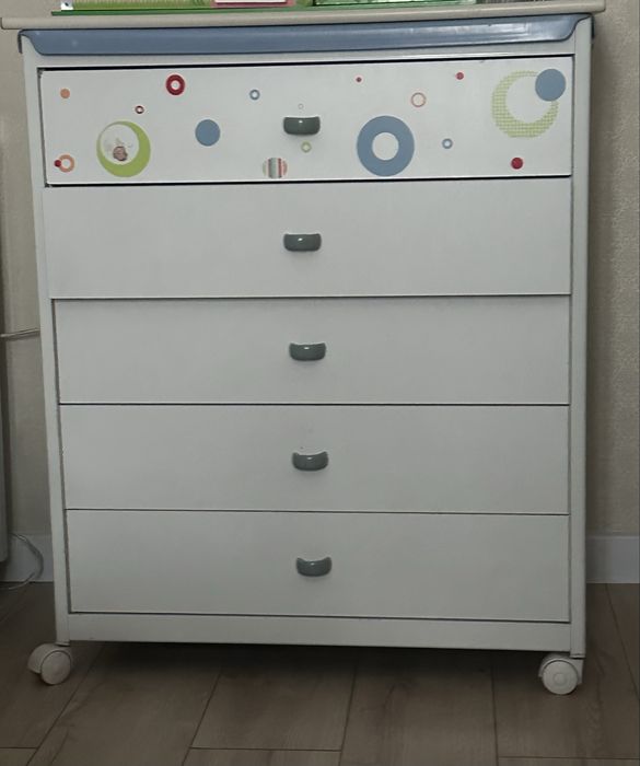 Детский комод с ванной и с пеленальным столиком