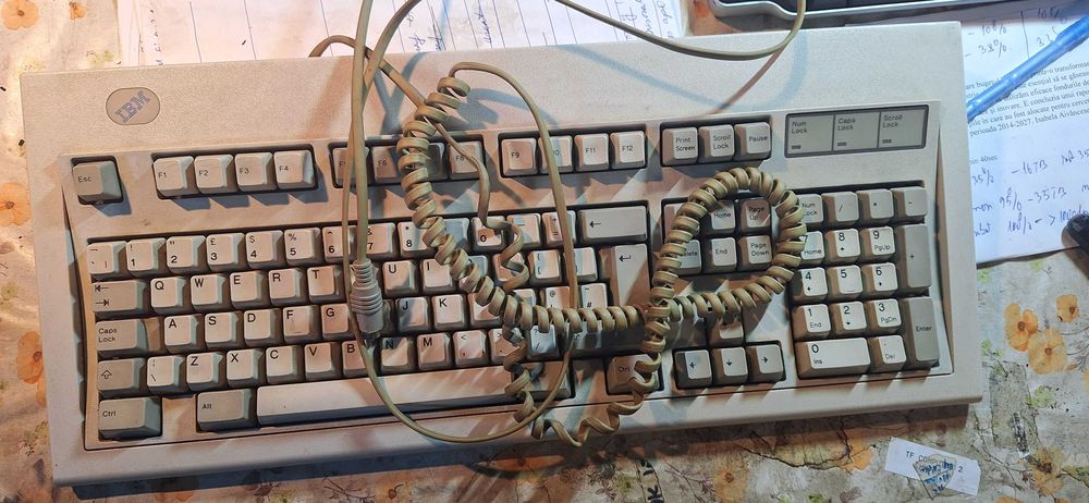 Tastatura retro IBM PS2 model M din 1995, 71G4643, colectionari