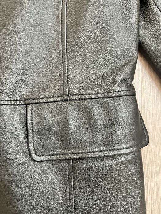 Плащ кожаный