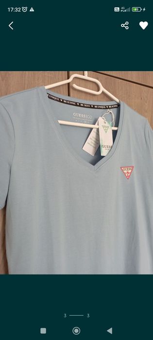 Tricou Guess albastru femei