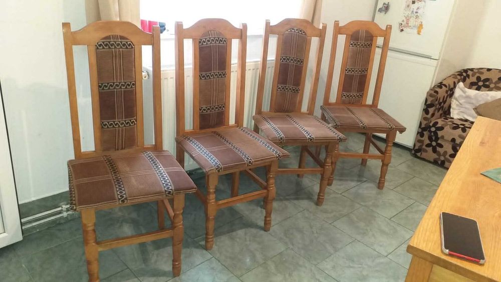 Set de 4 scaune din fag - PREȚ PE BUCATĂ