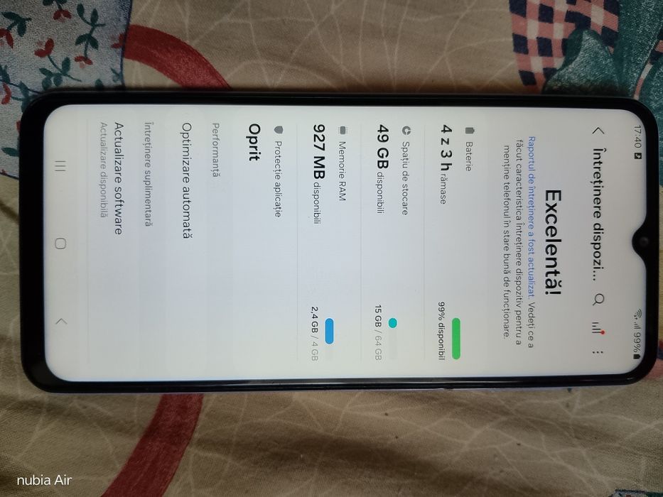 Samsung A23 5G 4/64gb dual sim liber de rețea, Android de 14,perfect functional bateria ține 4 zile