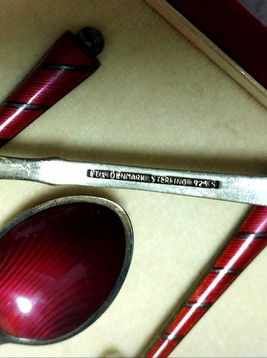 Cutie, set tacamuri argint 925S Danemarca