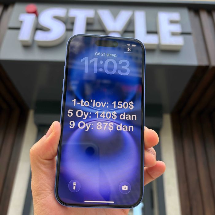 iPhone 16 128 Gb muddatli to'lov