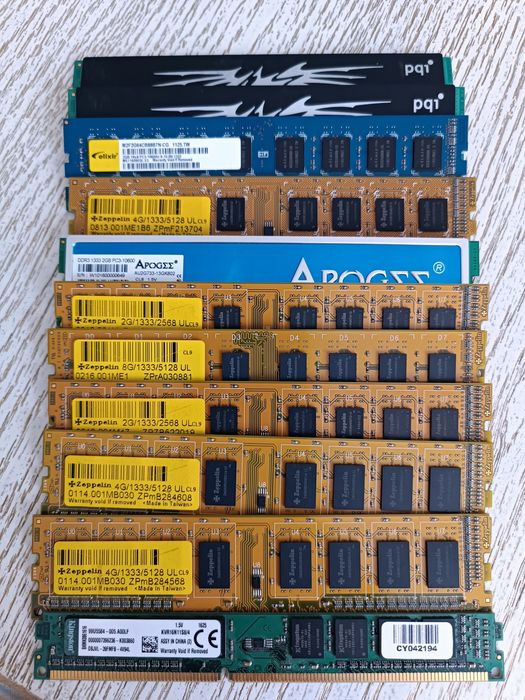 Старые процессоры и ОЗУ Processor Intel, Ram