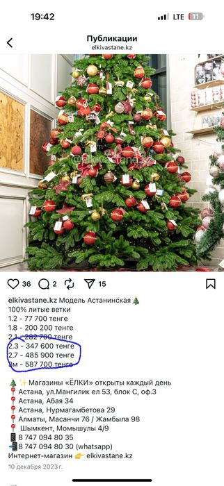 Шикарная елка, литая