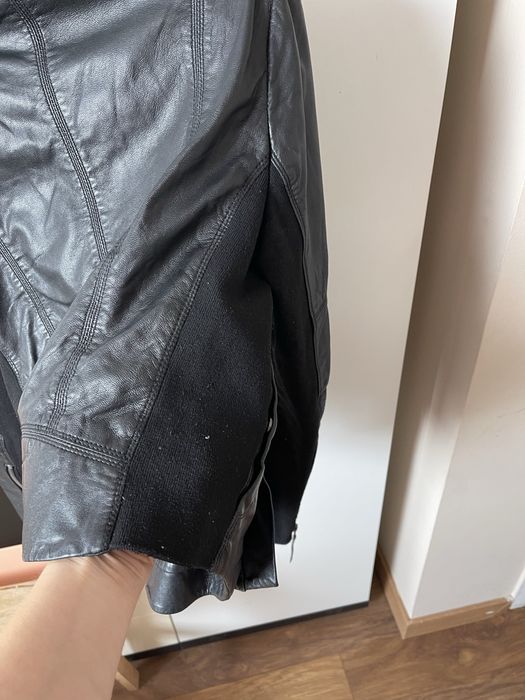 Дамско Кожено яке Mango (100% естествена овча кожа) размер М