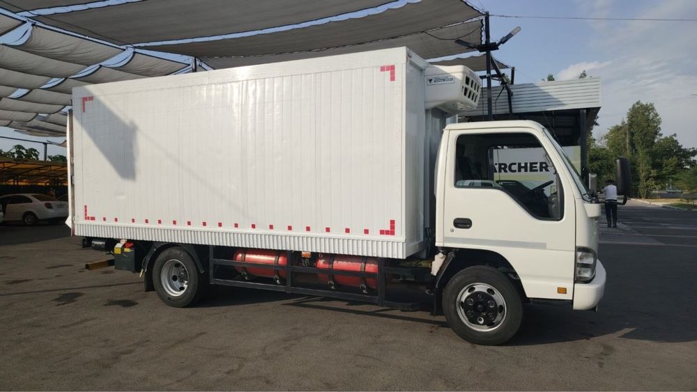 Перевозка грузов с гидробортом Isuzu gidrobort ref исузу рефрижератор