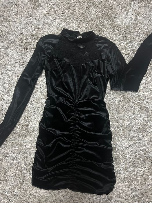 Дамска черна къса рокля