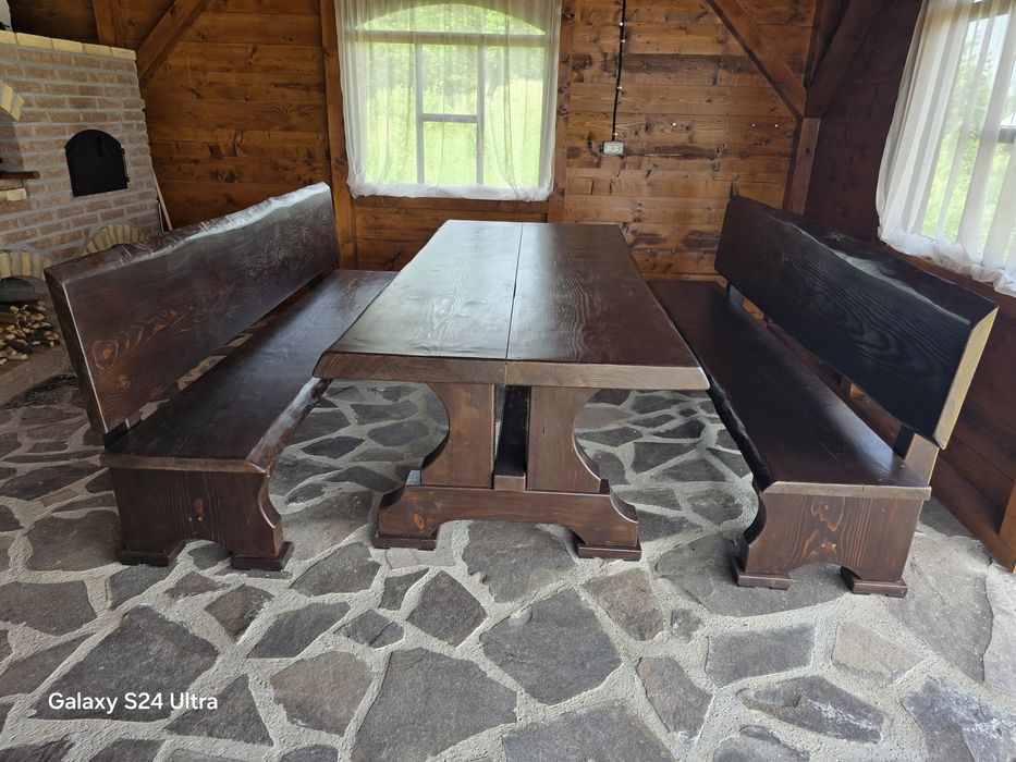 Set Terasă Premium din Lemn Masiv (Brad) – 2.5 Metri