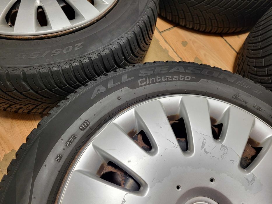 Джанти 16" 5х112 с гуми 205/55/16 Pirelli всесезонни