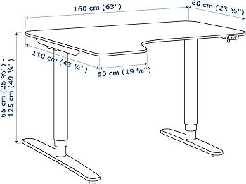 Birou Ikea Bekant - inaltime reglabila