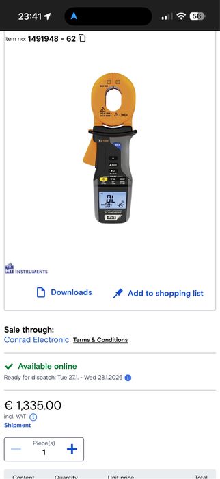 HT T2100 ground earth clamp meter -tester impamantare