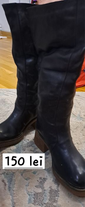 Cizme piele, nepurtate