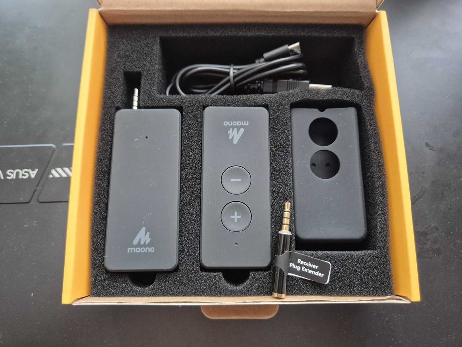 Microfon wireless Maono AU-WM800, lavalieră 2.4G, jack 3.5 mm