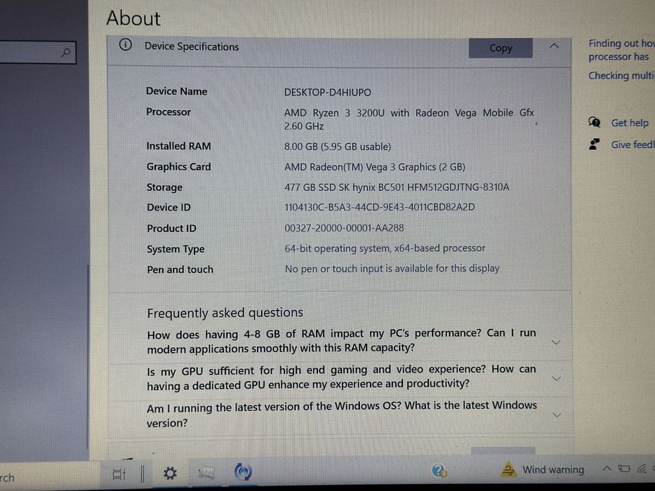 HP 15″ – 8 GB RAM, SSD, много запазен (за работа/учене)
