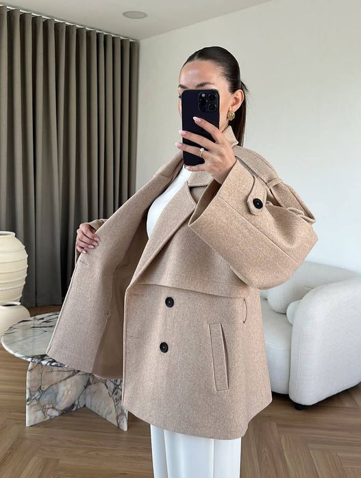 Пальто укороченное