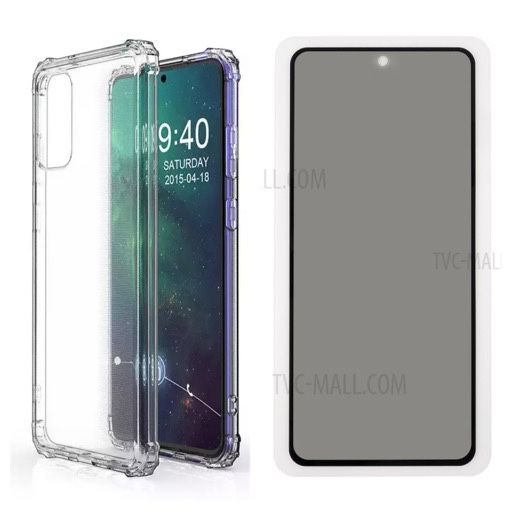 Samsung A51/A52/A53/A54/A55/A56/A57 Husa Silicon + Folie Sticla Anti Spy