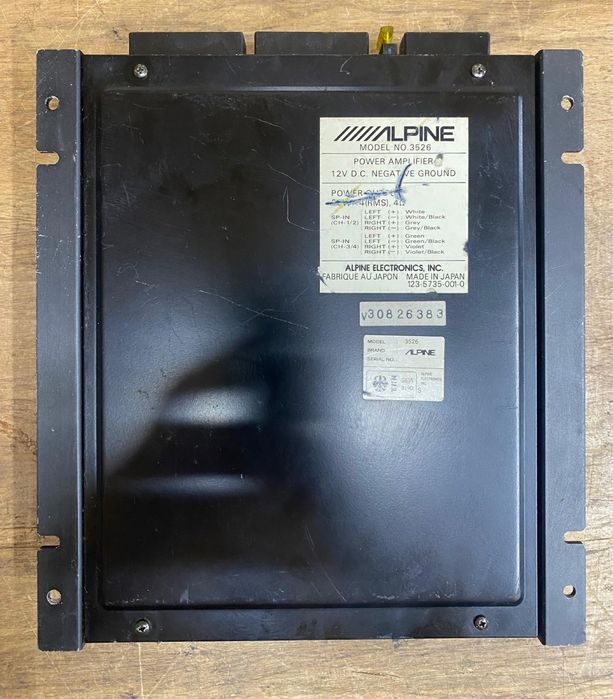 Amplificator auto Alpine 3526,4/3/2 canale,Old school