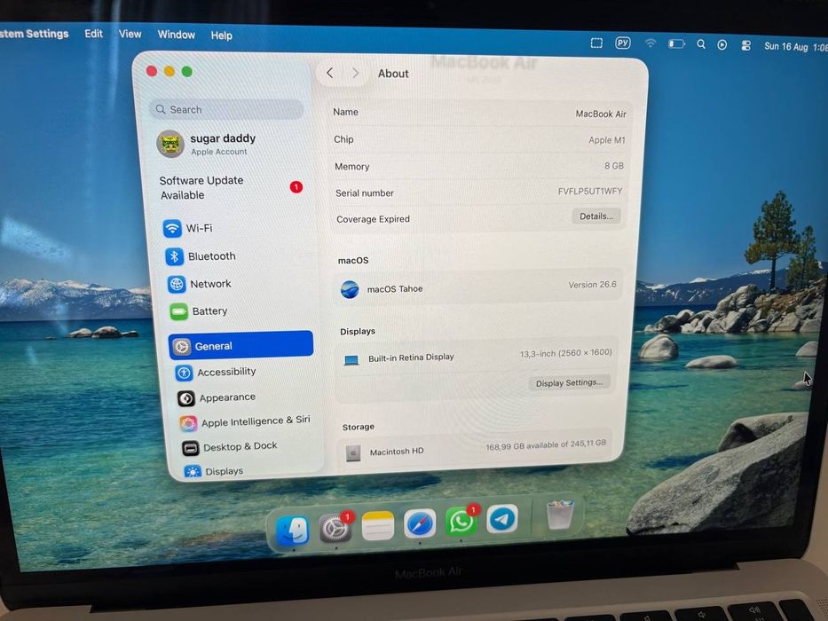 macbook air m1 256gb