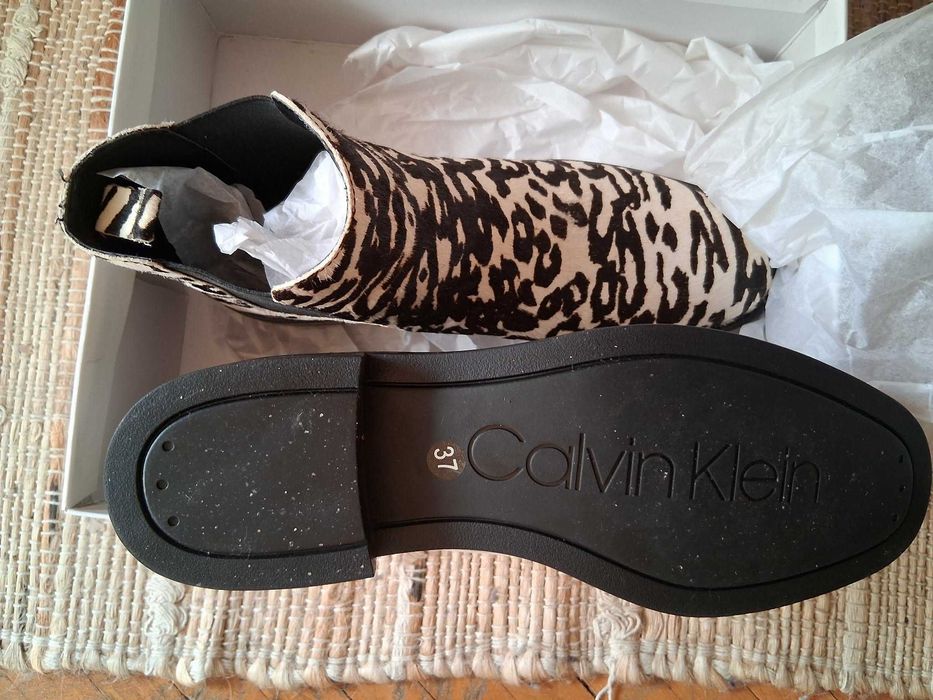 Ghete Chelsea Calvin Klein blanita naturala 37