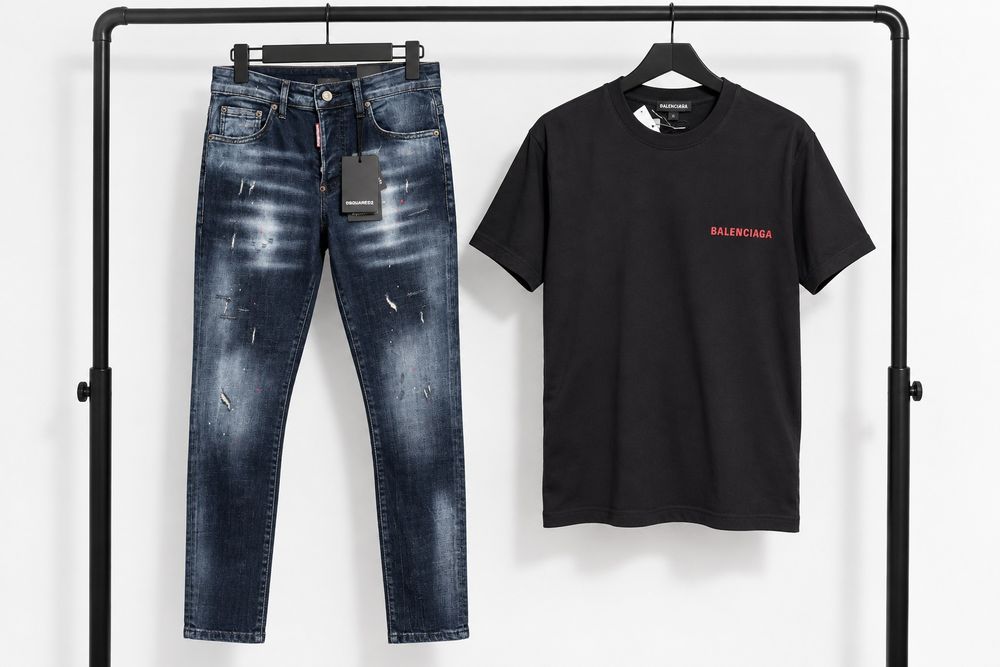 Мъжки Дънки + Тениска Dsquared2