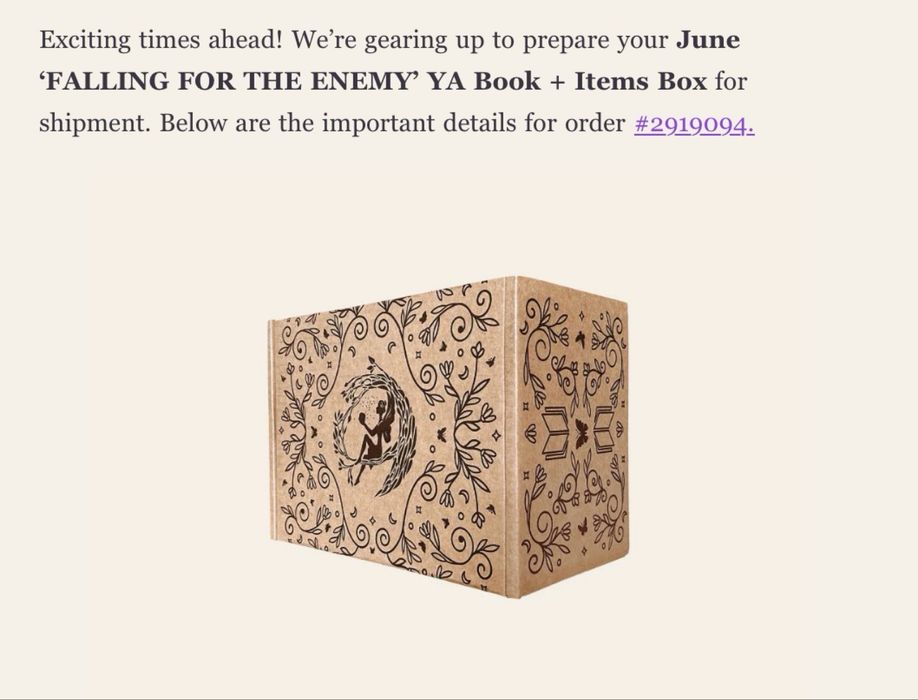 Fairyloot YA + items June/ Юни