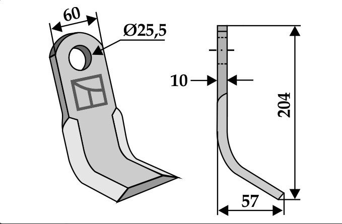 Cutit tocatoare resturi vegetale
