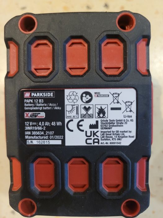 Батерии и зарядни устройства Parkside 12 волта