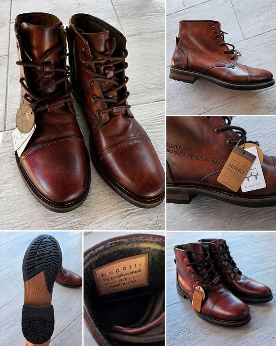 Ghete Bugatti piele naturală NOI mărimea 44 – premium