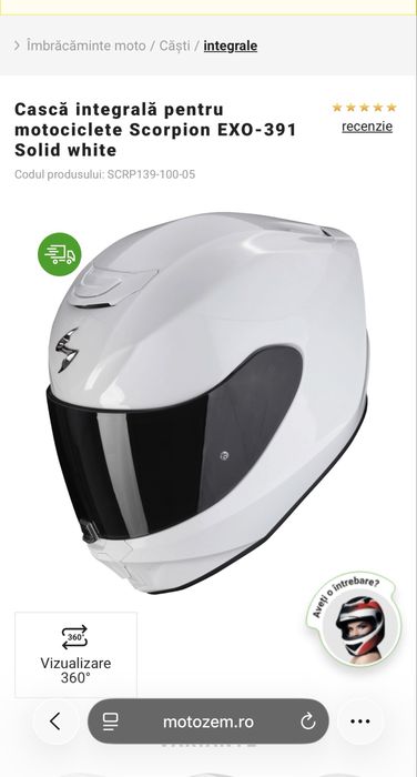 Vând 2 căști moto