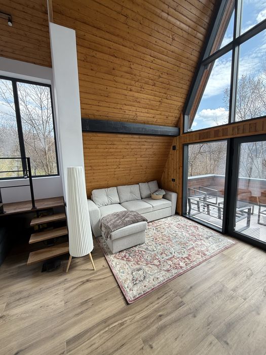 Complex A-Frame | 2 cabane + AC pentru încă 3 | Teren 2.157 mp | Ocupare 74%