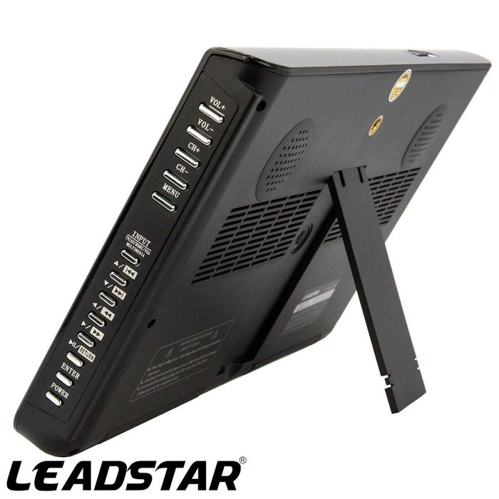 ЧИСТО НОВ тестван D10 LEADSTAR, преносим телевизор DVB-T2 DVB-T TFT HD