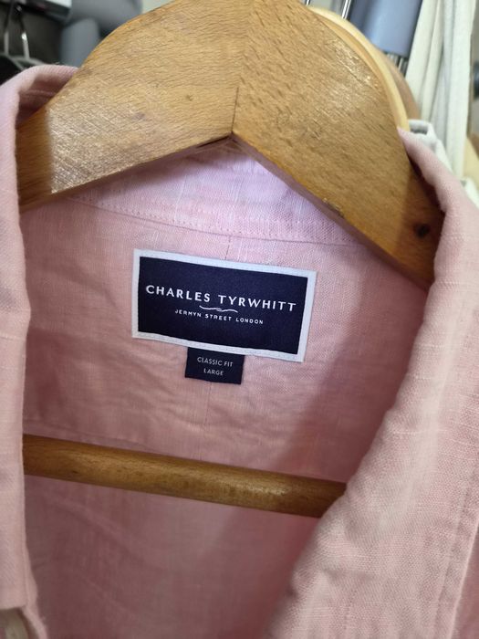 ленена риза с къс ръкав Charles Tyrwhitt