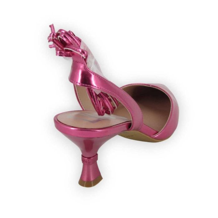 LIU JO № 36 – Дамски кожени сандали "FUCHSIA METALLIC" нови с кутия