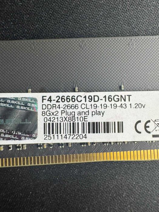 Memorie Kit RAM G.Skill DDR4 16GB 2666MHz CL19 2X8GB
