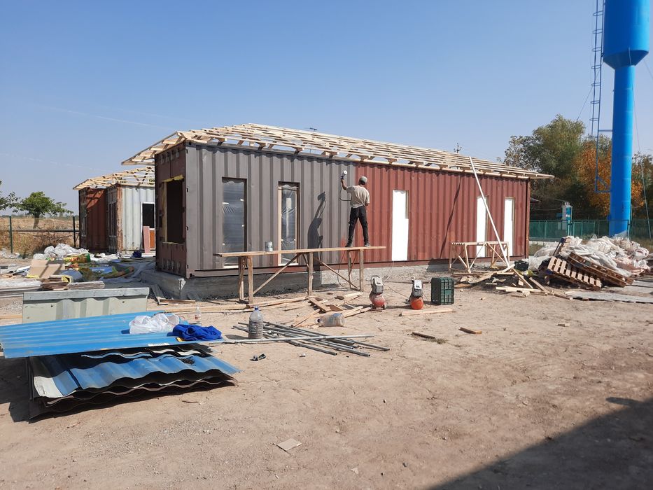 Стротельство Домов Офисов Магазинов Бытовки из контейнера.