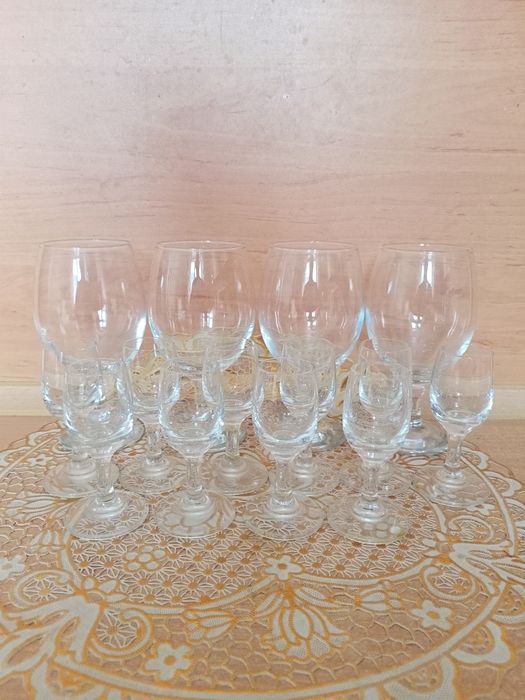 Набор бокалы и рюмки стеклянные