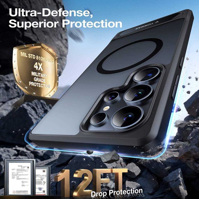 Huse premium+Folie ecran SAMSUNG Galaxy S22 Plus S23 Ultra S24 S25 S26