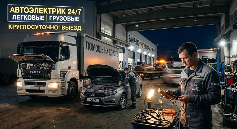 Автоэлектрик  на выезд Грузовые и легковые