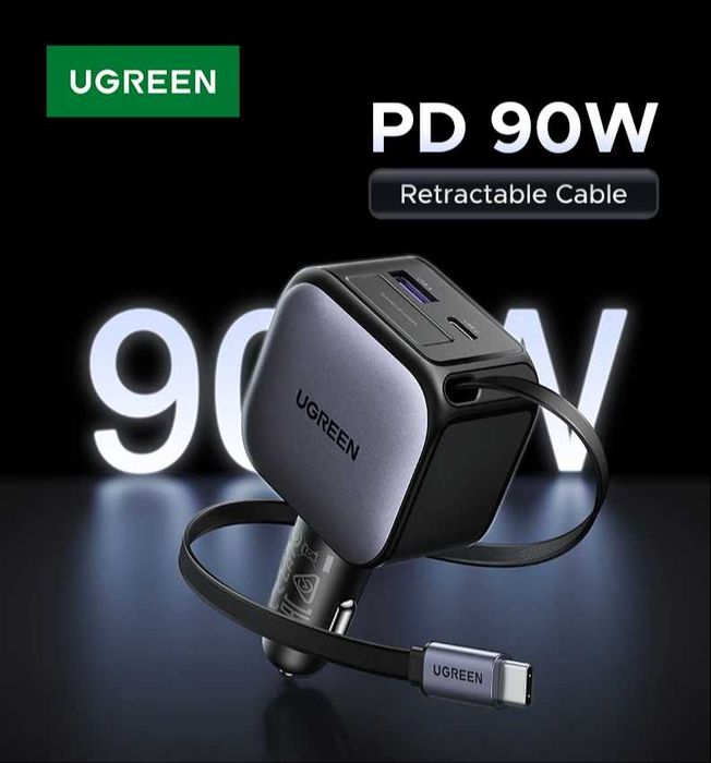 UGREEN PD 145W — мощная автомобильная зарядка для всех  устройств!