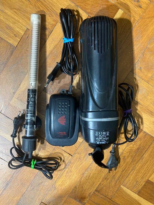 Продавам аквариум 245л (110х45х50) + шкаф и оборудване