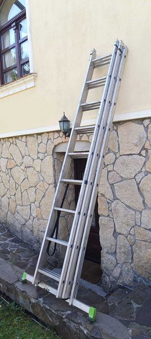 scara din aluminiu 2 si 3 tronsoane x 9 trepte