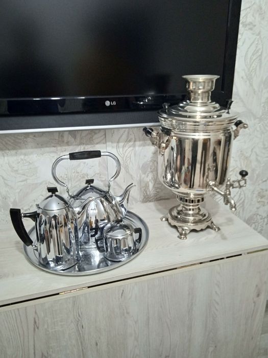 Советский самовар на дровах