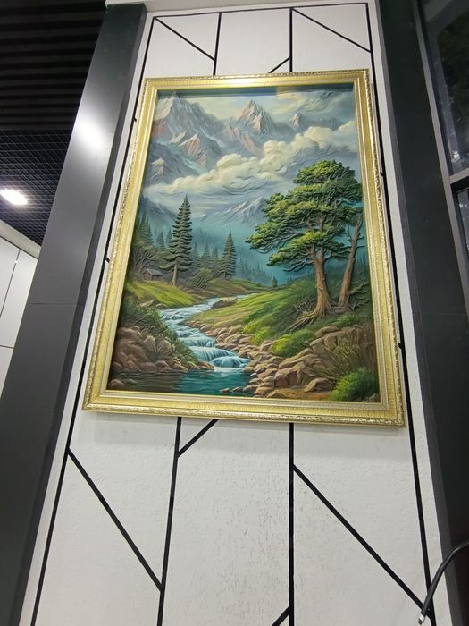 Kartinka na stene 3D barelef
